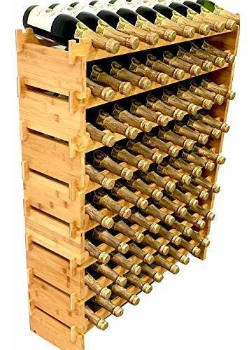 Descompilar 72 Botellas Estante Modular De Vino Estante De A