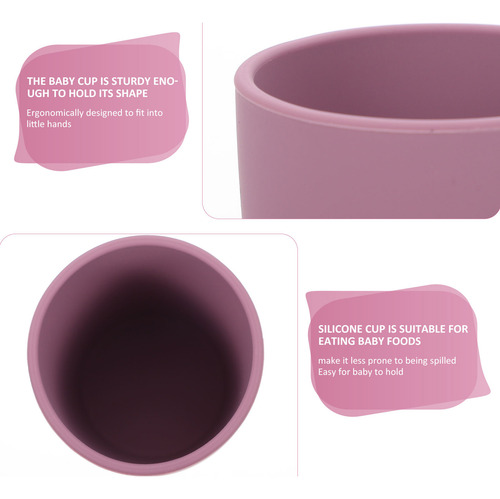 Taza De Silicona Para Comida Para Bebés, Taza De Aprendizaje