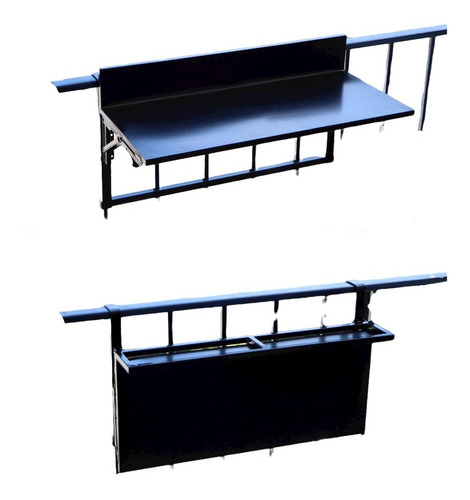 Mesa Barra Plegable Metálica P/ Balcon 1,20m X 40 Rebatible