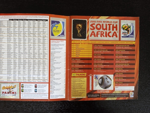 Albums Panini Mundiales 2006, 2010, 2014 (Usado)