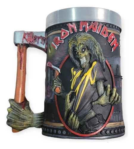 Caneca 3d Iron Maiden 500ml Premium Colecionável Presente