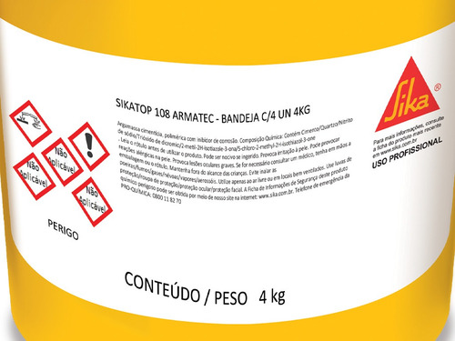 Argamassa Inibidor Corrosao 4kg Sikatop 108 Armatec