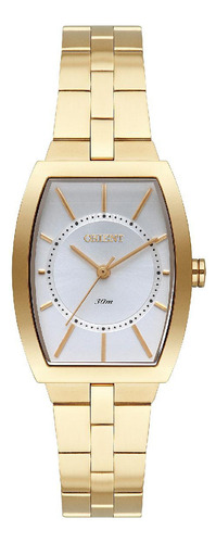 Relógio Orient Feminino Lgss0059 S1kx Quadrado Dourado