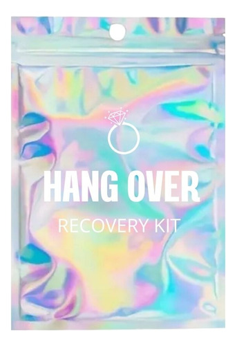 Bolsa Tornasol Hangover Kit Boda 20 Piezas Kit Anticruda 