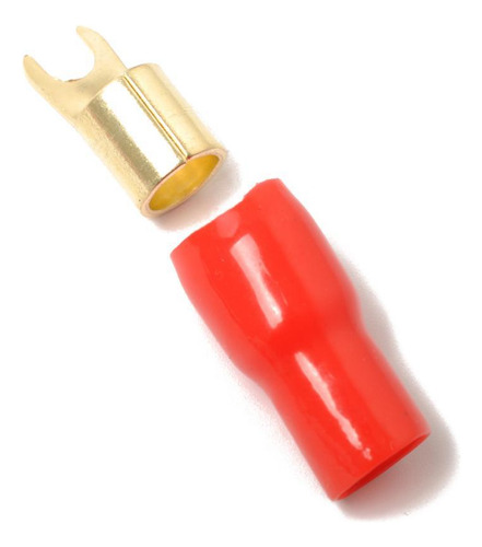 5 Pares 4 Awg Car Audio Wire Fork Terminal Conector Latón