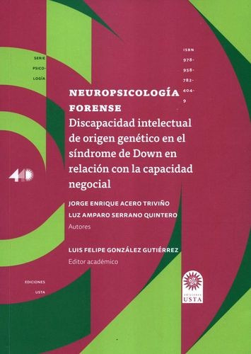 Libro Neuropsicología Forense. Discapacidad Intelectual De