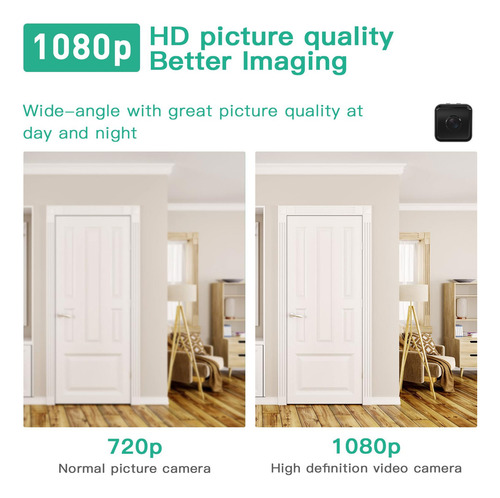 Mini Cámara Espía Inalámbrica Wifi 4k Hd Con Visión Nocturna