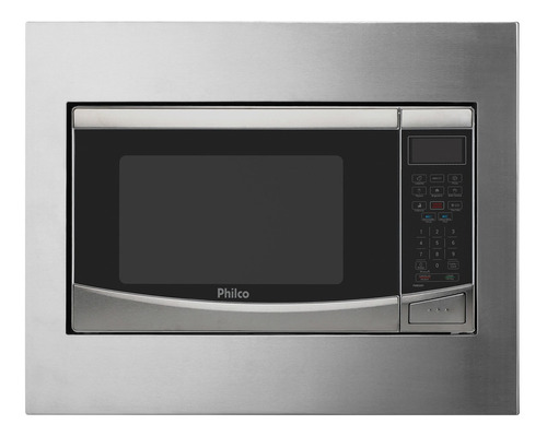 Micro-ondas Philco PMB33IP   preto e aço inoxidável 32L 127V