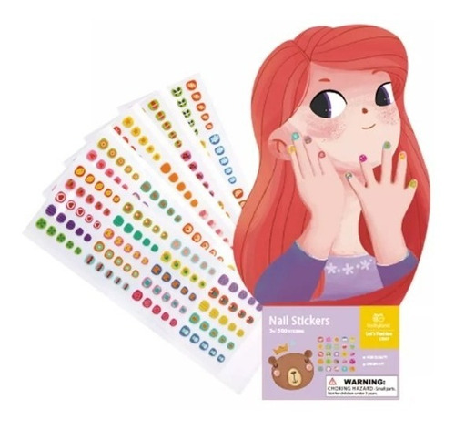 Stickers Para Uñas Contiene 500 Pegatinas Infantiles