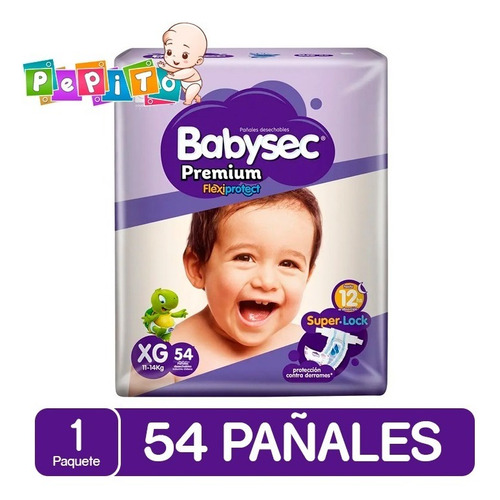 Pañal Babysec Premium Tallas P M G Xg Xxg