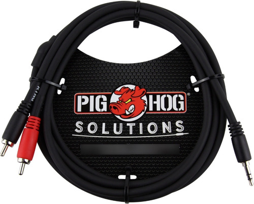 Imagen 1 de 1 de Pig Hog Pb-s3r06 Cable Miniplug Trs - Rca De 1,82 Metros