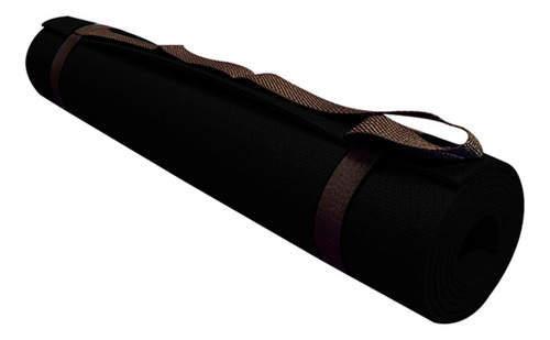 Kit 3 Tapetes Yoga Mat Com Alça 170x60cm Preto 5mm Evamax