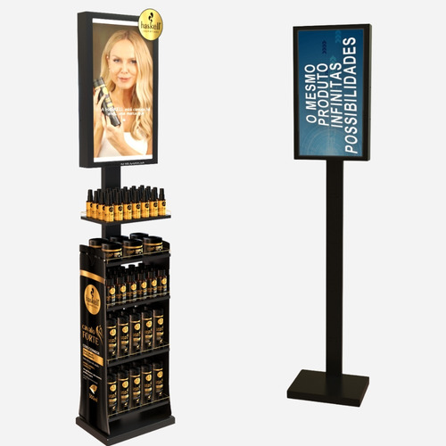 Totem Digital Prateleira Midia Tv 32 Sem Personalização