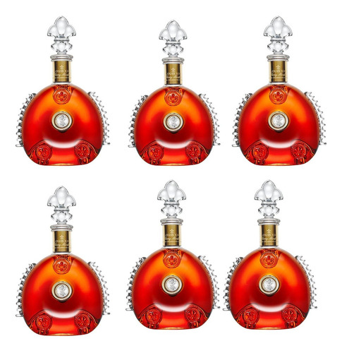 Pack De 6 Cognac Remy Martin Luis Xiii 1.5 L