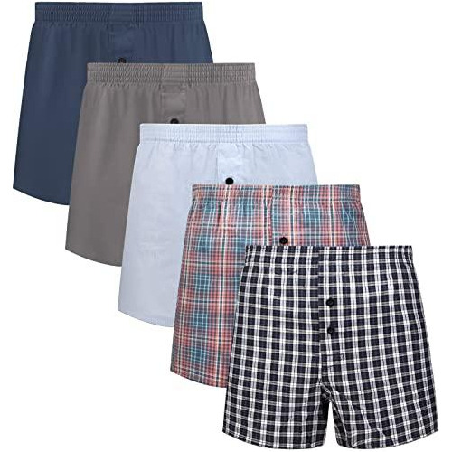 Set De 5 Boxer Talla Medium Para Hombre 5mayi De Algodón