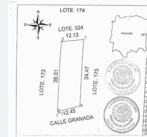 Terreno En Venta En Parque Caucel En Hunucmá *lote 174*