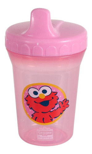 Taza Entrenadora Plaza Sésamo Elmo 8oz Rosa