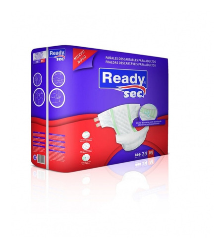 Pañales Para Adultos Ready Sec Mediano X 24