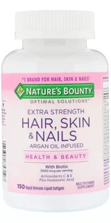 Hair, Skin And Nails Nature Bounty X 150 Capsulas Blandas