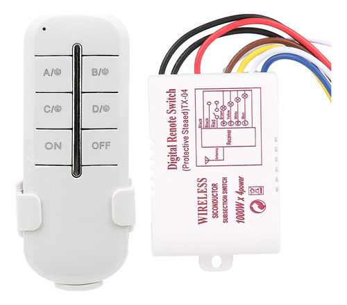 Lámpara De Control Remoto Mr704 Uk Plug Encendido/apagado Ac