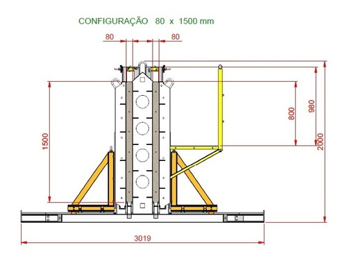 Imagem 3 de 10 de Vendo Projeto Forma Regulável Placa Protendida 1250 Á 1500mm