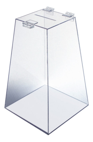 Urna Acrílico Sorteio Sugestão Cofre 30x20x12cm Piramide
