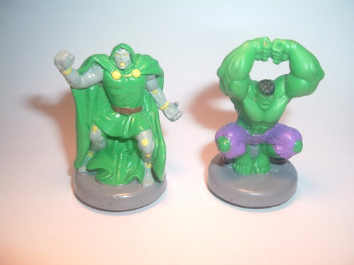 Figuras De Marvel Miniaturas Hulk Y Doctor Doom