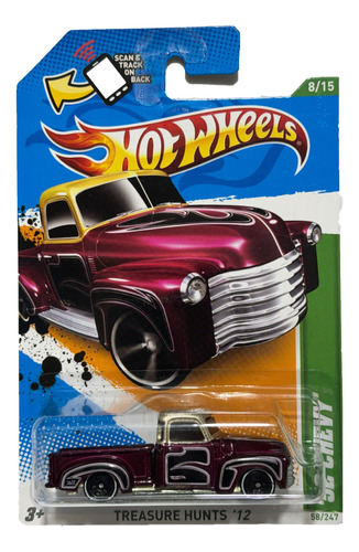 Hot Wheels 2012 52 Chevy 58/247 Treasure Hunt Basico 8/15