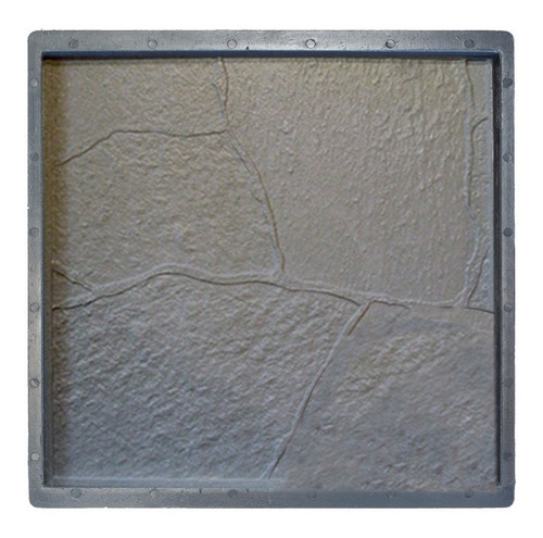 Molde Para Baldosas Laja Gregoriana X 10 Unidades. Color Gris Oscuro