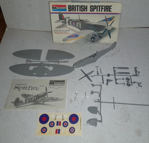 Avion British Spitfire Kit Monogram Escala 1/48 (Usado)