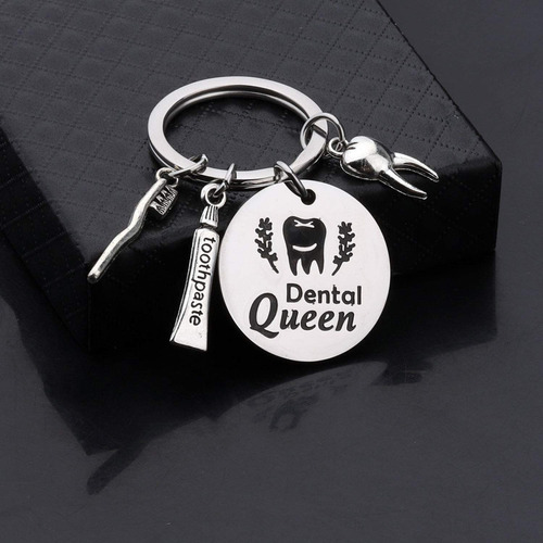 Wsnang Dentista Regalos Dental Queen Llavero Asistente Denta