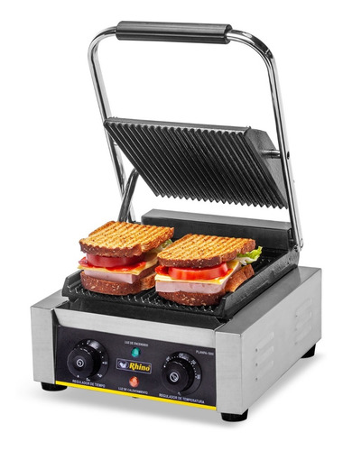 Plancha Eléctrica Panini 1800 Watts Comercial. Comprosi