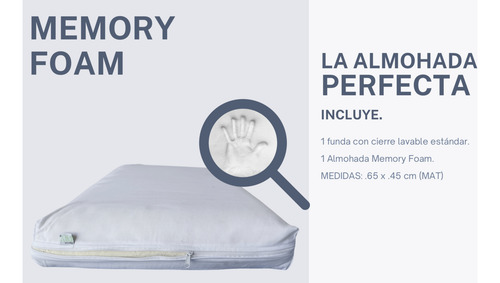 Almohada Pily Memory Foam Matrimonial
