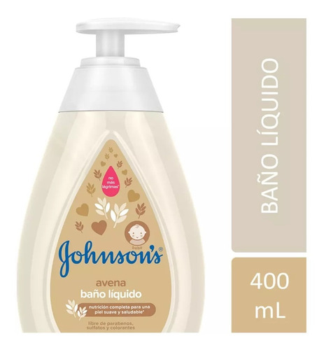 Baño Líquido Johnsons Baby Avena X 400 Ml.