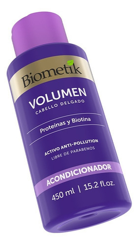 Biometik Acondicionador Volumen Con Proteínas Y Biotina