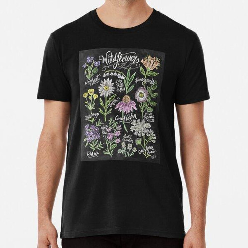 Remera Wild Flowers On Boards Algodon Premium