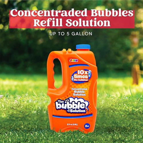 Joyin 32 Oz Solución De Burbujas Recargas (hasta 2.5 Galones