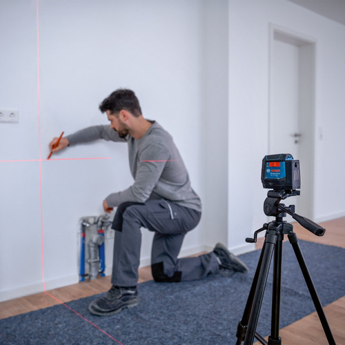 Nivel A Laser 2 Linhas Vermelhas Bosch Gll 12-22 12 Metros