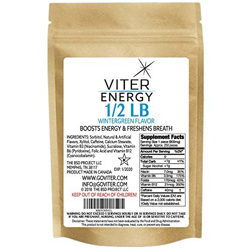 Viter Energy Mentas Con Cafeína 40mg Cafeína Y Bvitaminas Po