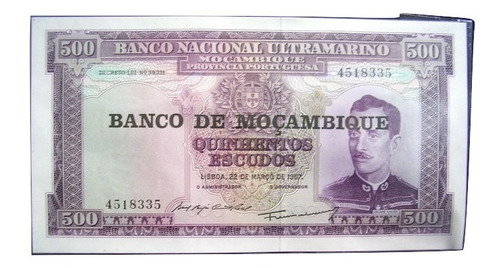 Billete Mozambique + Fascículo Con Ficha Informativa 500 Esc