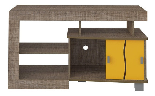 Mesa De Tv Bertolini Senna Canela Amarillo Hasta 32