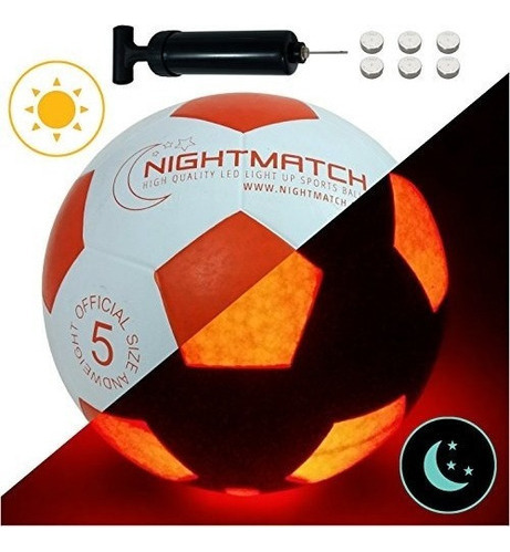 Nightmatch Light Up Balón De Fútbol Incl. Ball Pump Y Bate