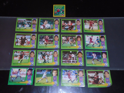 Lote 17 Figuritas Lanús Álbum Fútbol 96 1996 Cromy Argentina