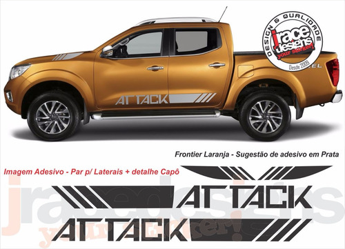 Imagem 1 de 3 de Kit Adesivo Nissan Attack Nova Frontier 2017 / 18 Top