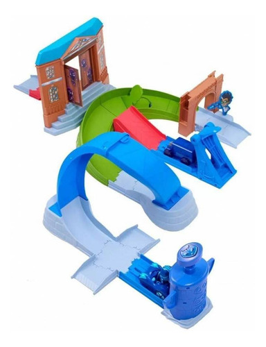 Imagem 4 de 9 de Pj Masks Pistas De Rivais Com Veiculo Menino Gato Dtc 4667