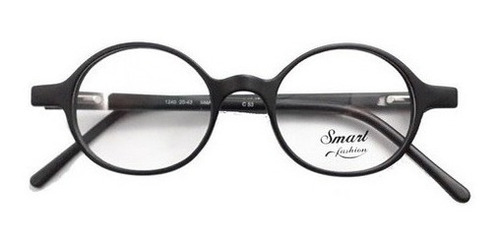 Armação De Grau Smart Oculos Redondo 1240 Preto