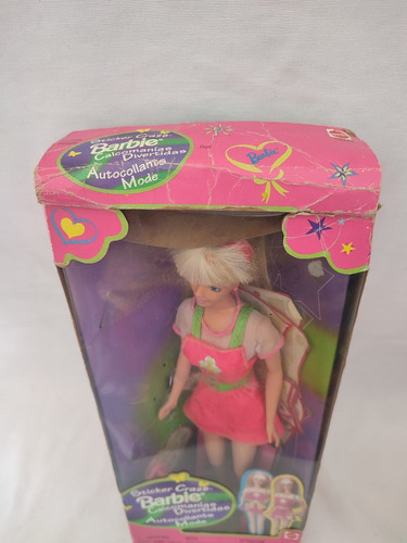 Barbie Stiker Crazy Calcomanias Divertid Vintage Mattel (Usado)