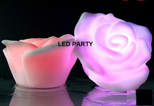 Vela Rosa Flotante Led - Rosas Luces Flotantes