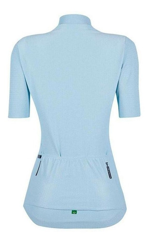 Imagem 2 de 4 de Camisa Ciclismo Feminina Mauro Ribeiro Fiber Baby Blue