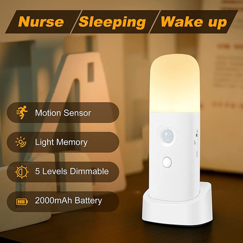 Luz Nocturna Con Sensor De Movimiento Para Interiores, ...